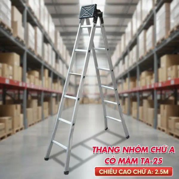 Thang nhôm chữ A phổ thông TA25 (2.5m)