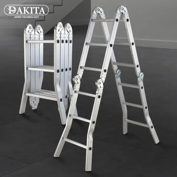 Thang Nhôm Gấp 4 Đoạn DAKITA – Thang Đa Năng Linh Hoạt Nhiều Kiểu Dáng