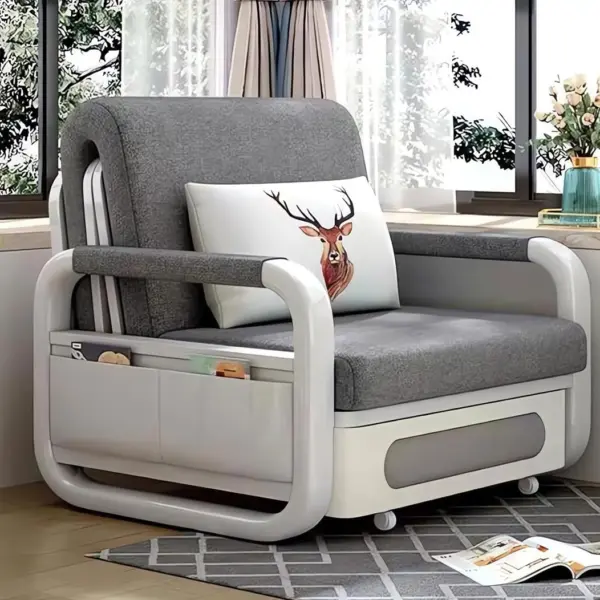 [Nệm Mút Bọt Biển + Hộc Tủ Vải + Thép Tốt ] Sofa Kéo Thành Giường Thông Minh Nhập Khẩu Cao Cấp DKB-908V