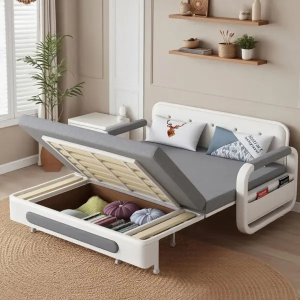 [Nệm Xơ Dừa Cao Cấp + Hộc Tủ Gỗ + Thép Tốt ] Sofa Kéo Thành Giường Thông Minh Nhập Khẩu Cao Cấp DAKITA
