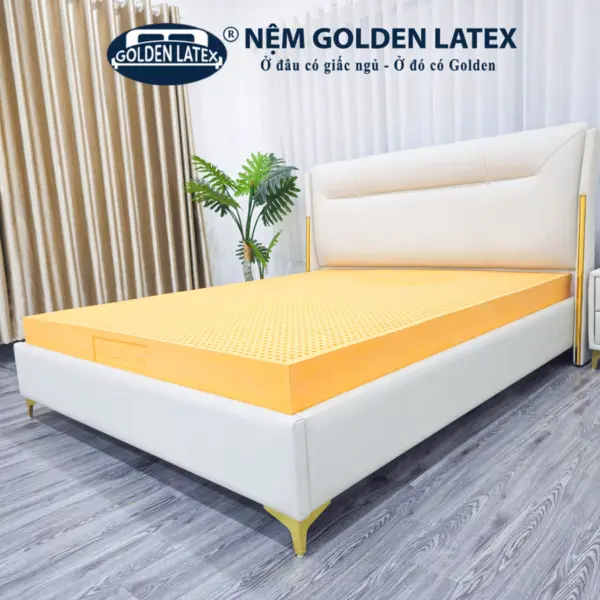 [Rộng 1.2m] Nệm Cao Su Thiên Nhiên Diamond Golden Latex