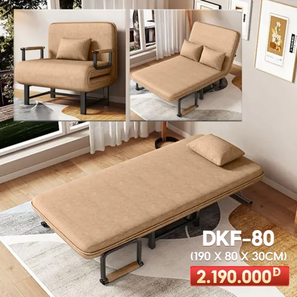 Giường Ngủ Thành Thế DAKITA DKF-80- Màu Nâu Kem